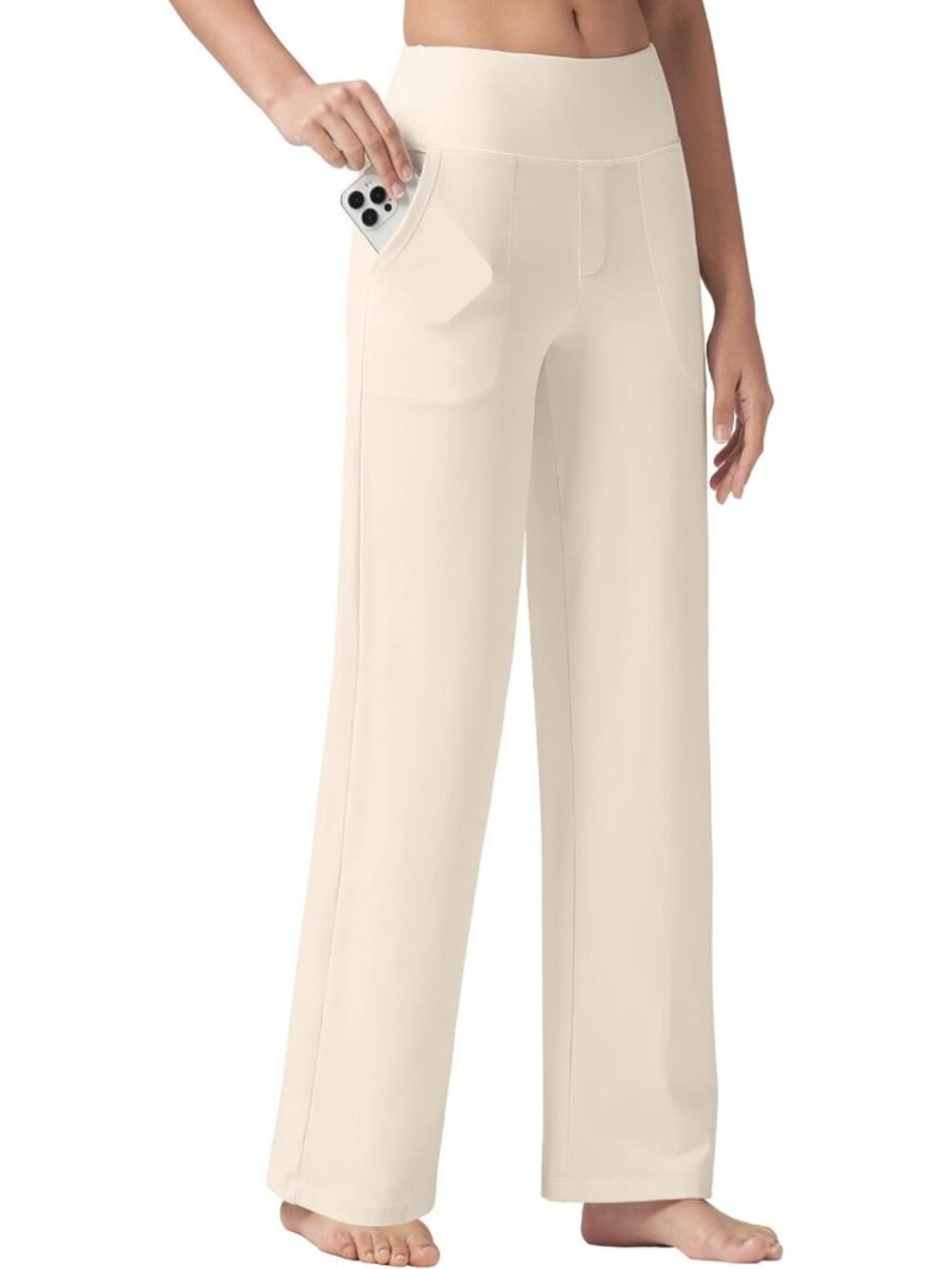 Wide Leg Yoga Pants for Women - Versatile Work & Dress Pants, 27"-32" Sizes